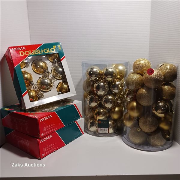 Gold Christmas Ornaments