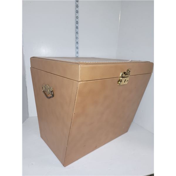 Vintage Record Holder Foot Stool