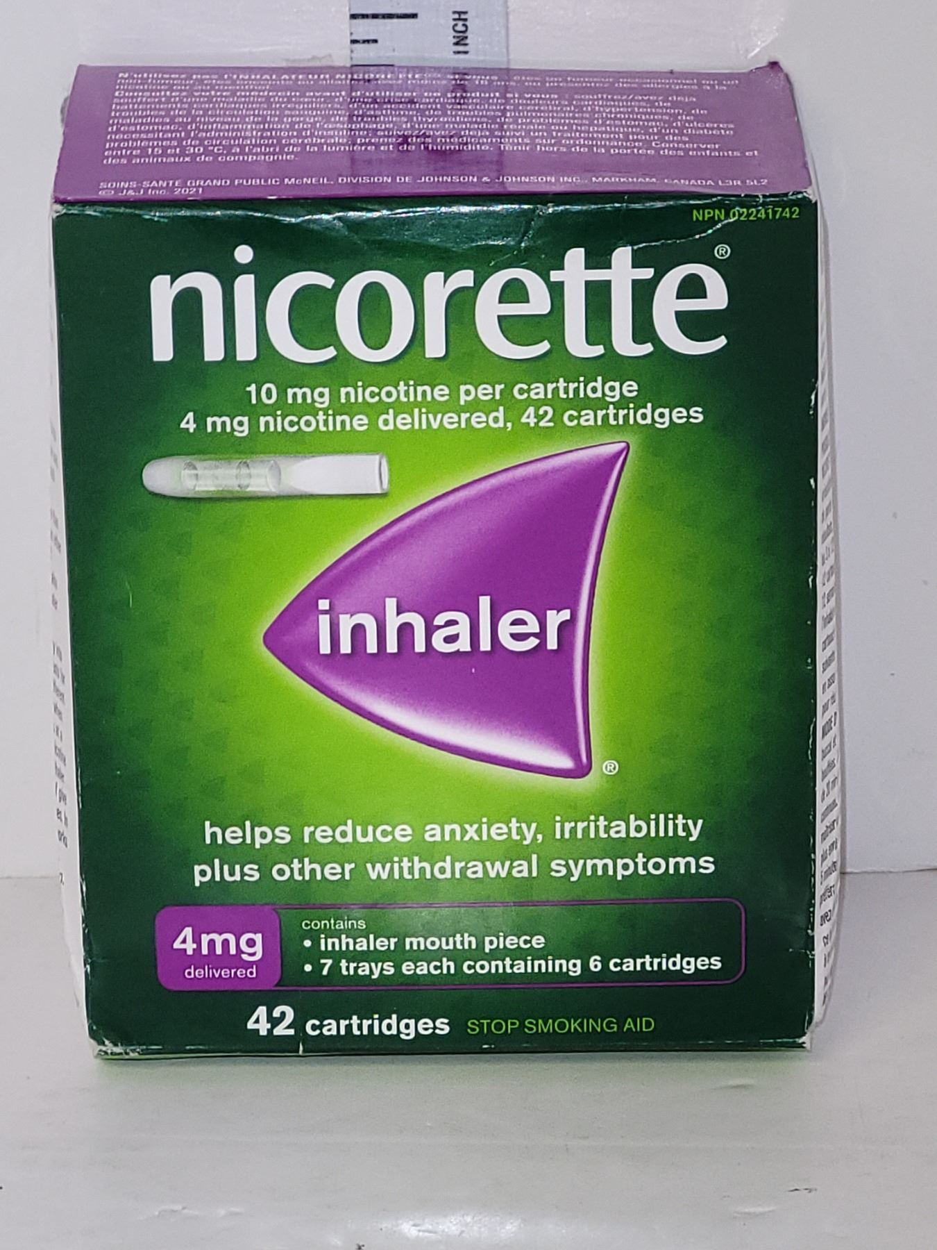 New Nicorette Inhaler 4MG BB 08/2025