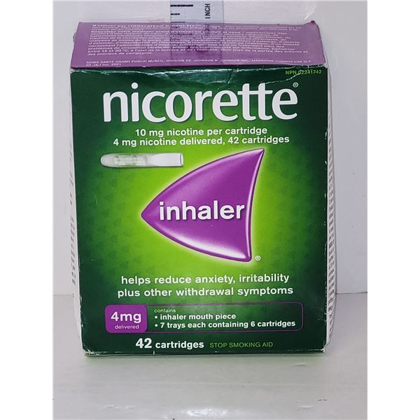 New Nicorette Inhaler 4MG BB 08/2025