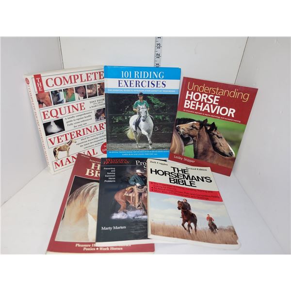 Lot of 6 Equine Horse Books
