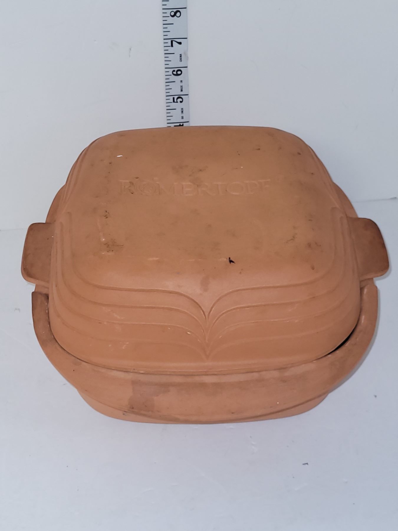 thumbnail image 2 of Römertopf Chiko Brown Chicken Roaster, Clay Poultry Roaster For Oven - White, 25cm 2 of 9