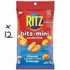 Image 1 : Box of 12 Ritz Bits Mini Cheese Sandwiches - 70 grams each package - Total of 12 Packages - BB Aug 2