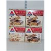 Image 1 : Lot of 4 Atkins Protein Bars (5 to a box) Chocolaty Peanut Butter & Vanilla Pecan Crisp BB Feb & Jun