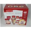 Image 1 : New Rubbermaid 48 Piece Easy Find Lids Reusable Containers