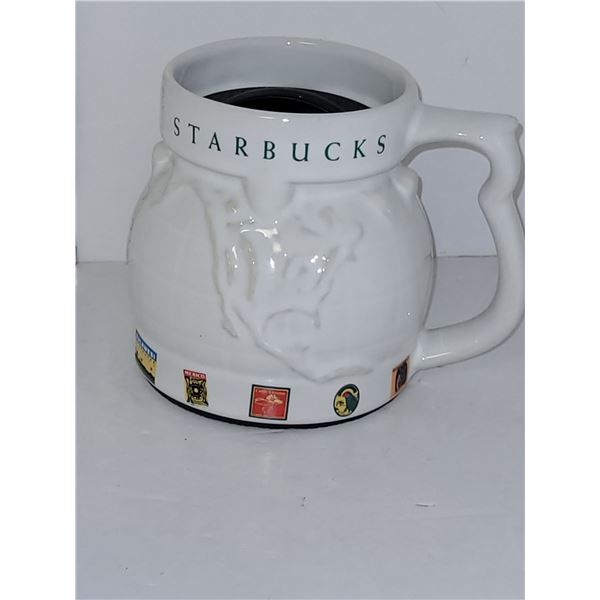 Starbucks World Glove 3D Non Slip Collectors Mug 1997