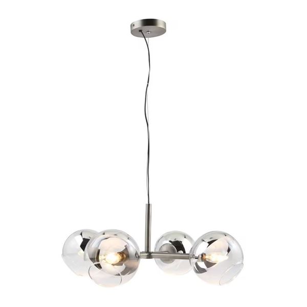 New in Box L2 Lighting 25" Diamond Brushed Chrome Pendant Light LL5032DN
