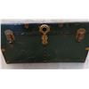 Image 5 : Green Traveller Trunk - Measures 34"x19"x19"