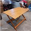 Image 2 : Folding Wooden Table - Measures 14"x10"x61"