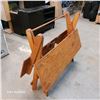 Image 3 : Folding Wooden Table - Measures 14"x10"x61"