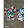 Image 1 : Lot of 2 Light Up Window Christmas Decor