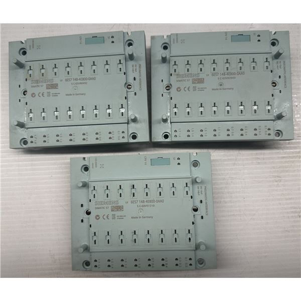 (3) Siemens #6ES7 148-4EB00-0AA0 Pneumatic Interfaces