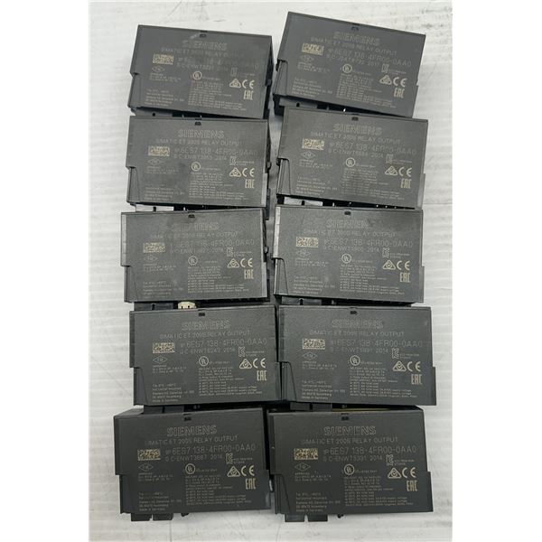Lot of (10) Siemens #6ES7 138-4FR00-0AA0 Output Relays