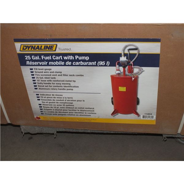 Dynaline 25 gal Fuel Cart w/  Pump