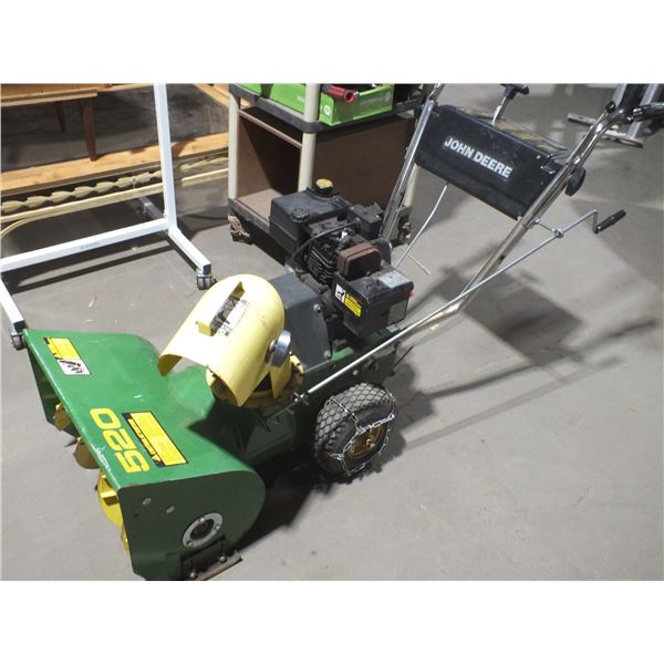 John Deere 520 Gas Powered Snow Blower