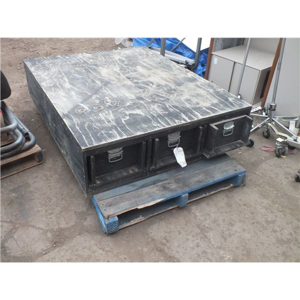 3 Drawer Wooden Truck Box Tool Box