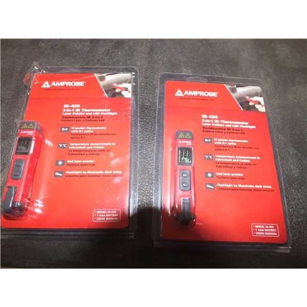 2 Amprobe IR 450 3 in 1 Thermometers