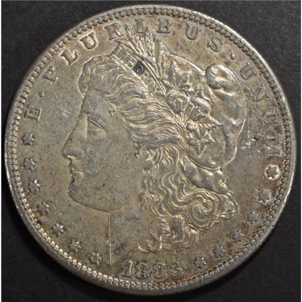 1883-S MORGAN DOLLAR AU