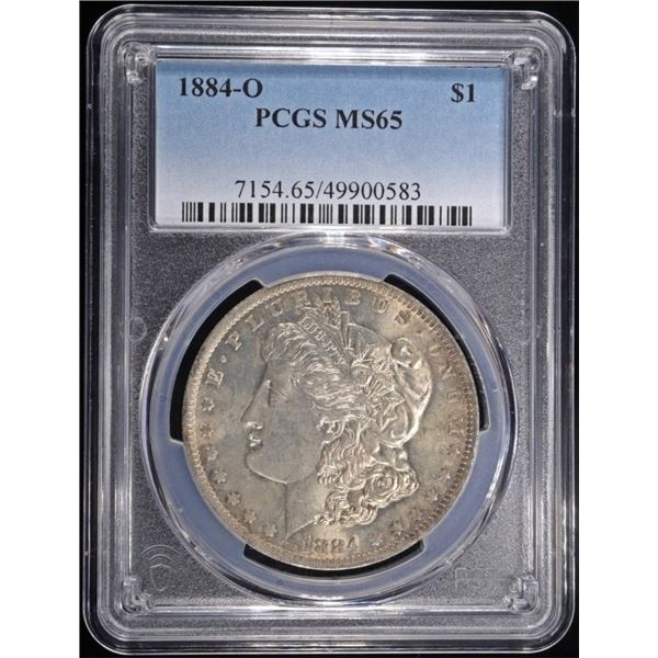 1884-O MORGAN DOLLAR PCGS MS65