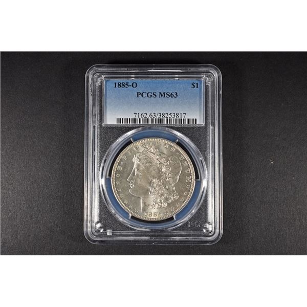 1885-O MORGAN DOLLAR PCGS MS63