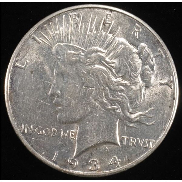1934-D PEACE DOLLAR AU/BU