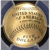 Image 3 : 2014-W $5 GOLD BASEBALL COMMEM PCGS PR-70 DCAM
