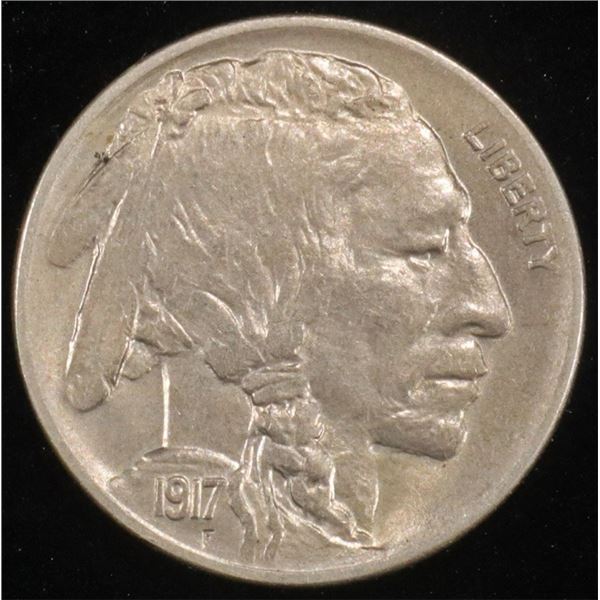 1917-D BUFFALO NICKEL AU