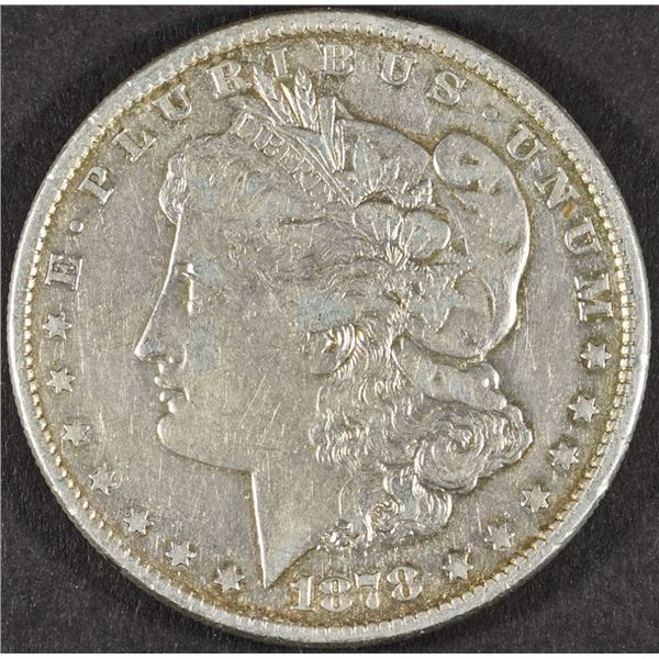 1878 8TF MORGAN DOLLAR XF