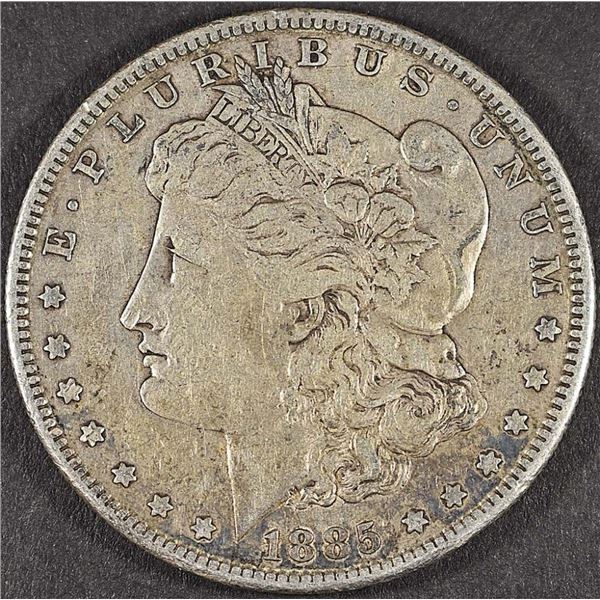 1885-S MORGAN DOLLAR XF