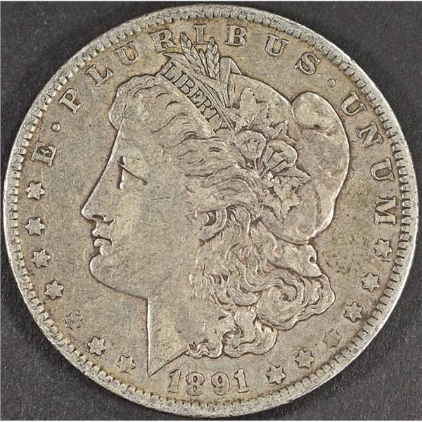 1891-O MORGAN DOLLAR XF