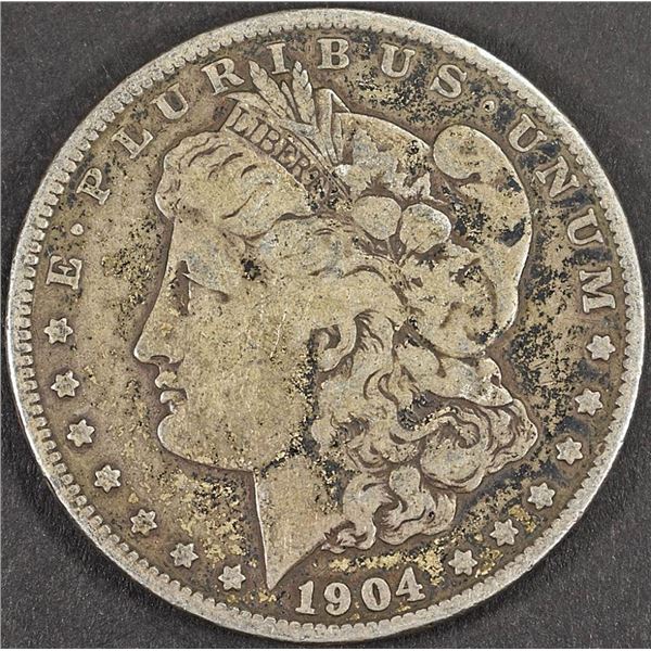 1904-S MORGAN DOLLAR FINE