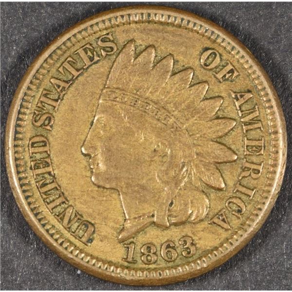 1863 INDIAN CENT AU