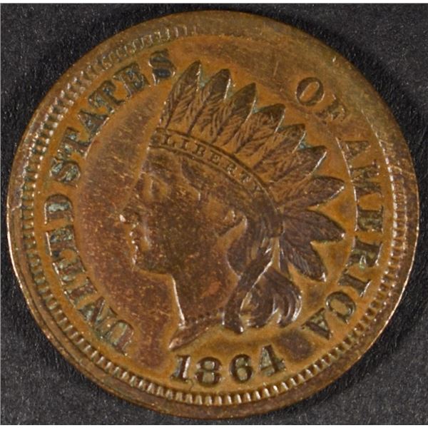 1864 BR INDIAN CENT AU