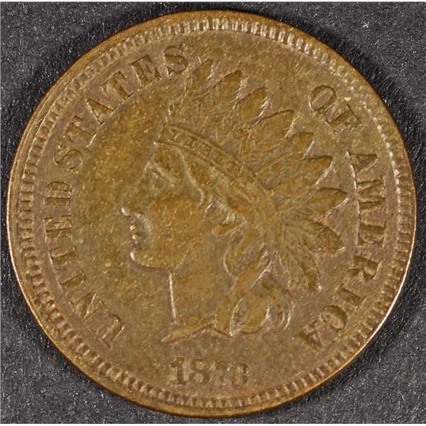 1873 INDIAN CENT XF