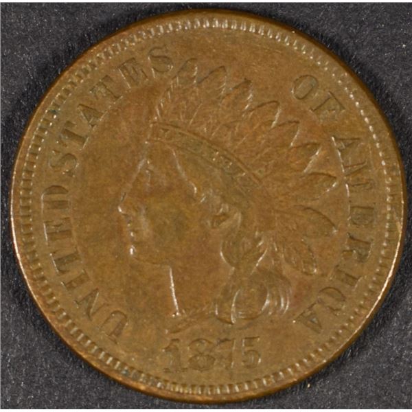1875 INDIAN CENT VF/XF