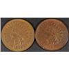 Image 1 : 1881 & 1882 INDIAN CENTS XF/AU