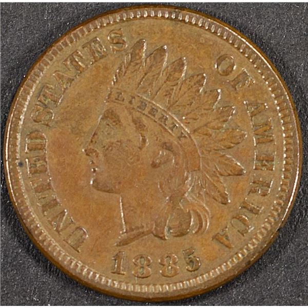 1885 INDIAN CENT XF/AU