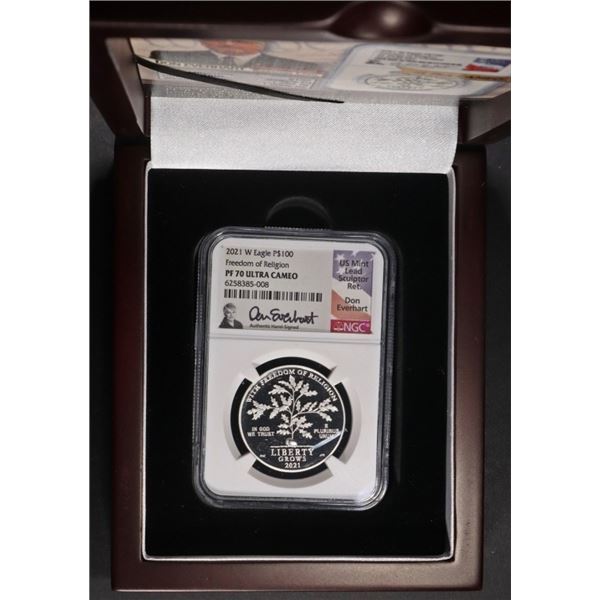 2021-W "FREEDOM OF RELIGION" PLATINUM EAGLE