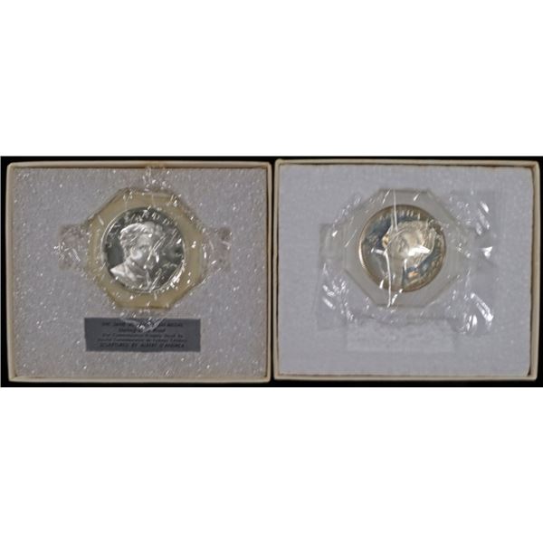 J. ADDAMS & M. WASHIGTON STERLING SILV PR COMMEMS