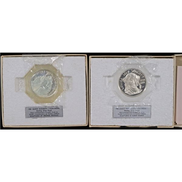 QUEEN ELIZABETH I & L. ALCOTT STERL SILV PR COMMS