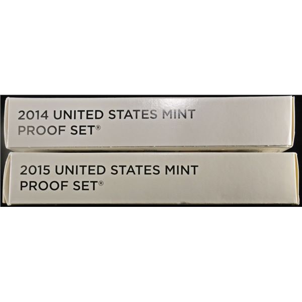 2014 & 2015 US PROOF SETS