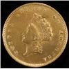 Image 1 : 1855 $1 GOLD T-2 BU, OLD CLEANING
