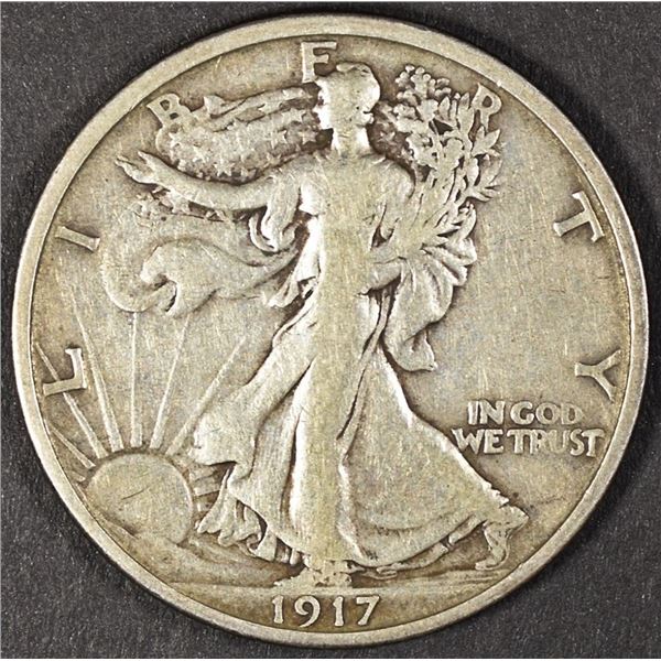 1917-S REV. WALKING LIBERTY HALF DOLLAR F/VF
