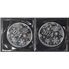 Image 2 : (2) 1oz SILVER MERRY CHRISTMAS