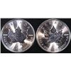 Image 1 : (2) 1 OZ .999 SILVER 2023 CANADIAN MAPLE ROUNDS