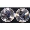 Image 2 : (2) 1 OZ .999 SILVER 2023 CANADIAN MAPLE ROUNDS
