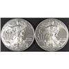 Image 1 : (2) 2009 AMERICAN SILVER EAGLES