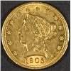 Image 1 : 1905 $2.5 GOLD LIBERTY BU