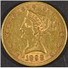 Image 1 : 1898 $10 GOLD LIBERTY AU