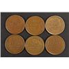 Image 2 : 6 EARLY DATE LINCOLN CENTS